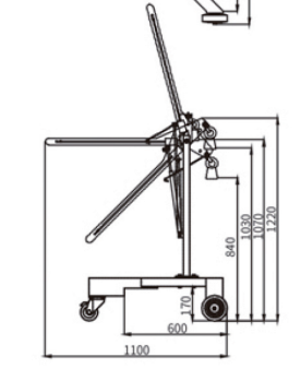 DJ365 mechanical drum carrier dimensions