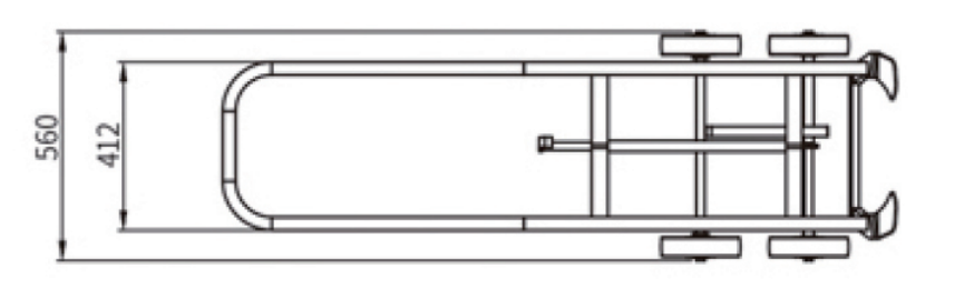 DF20 drum truck dimensional drawing