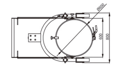 HD80 Series drum rotator dimensions and operation