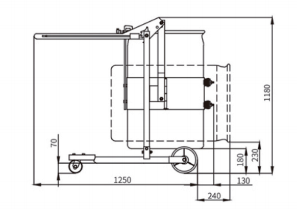 HD80 Series drum rotator and tilter