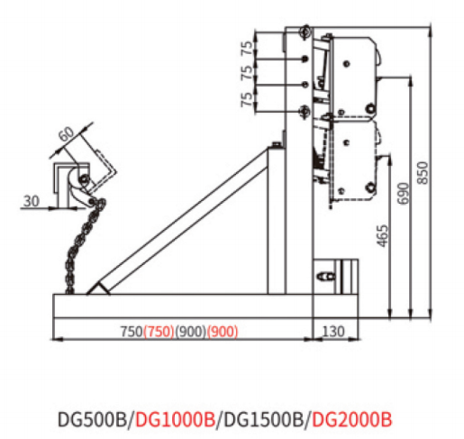 DG500B double Eagle-Grip drum grab