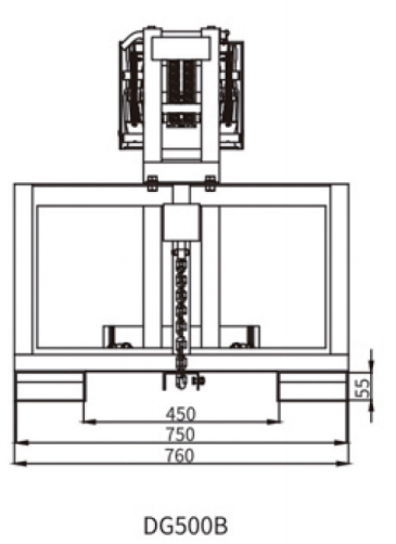 DG1000B double drum forklift grab