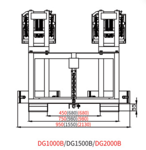 DG1500B and DG2000B multi-drum forklift grab