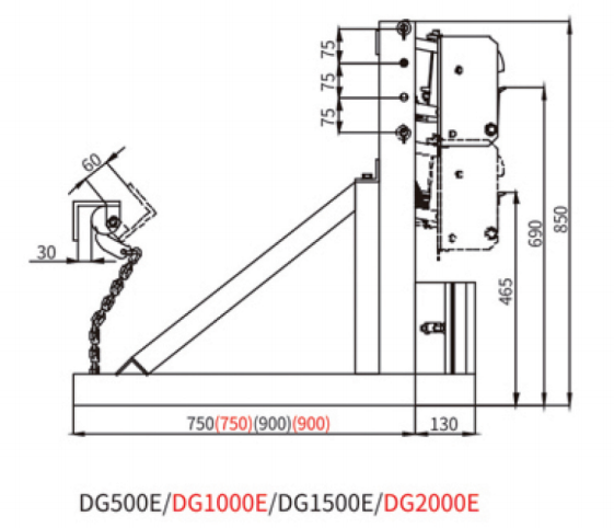 DG500E stainless steel double Eagle-Grip drum grab