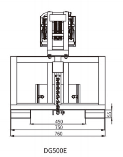 DG1000E stainless steel forklift drum grab