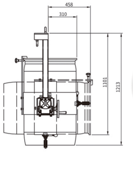 LM800 and LG800 drum lifter dimensions and application