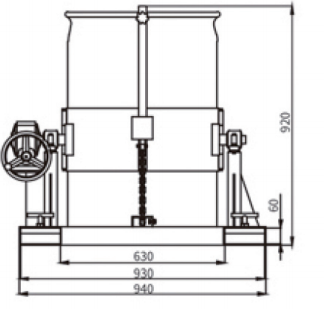 HK300 electric and remote-controlled forklift drum rotator