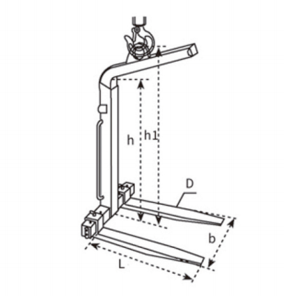 YLG-T Series adjustable crane fork