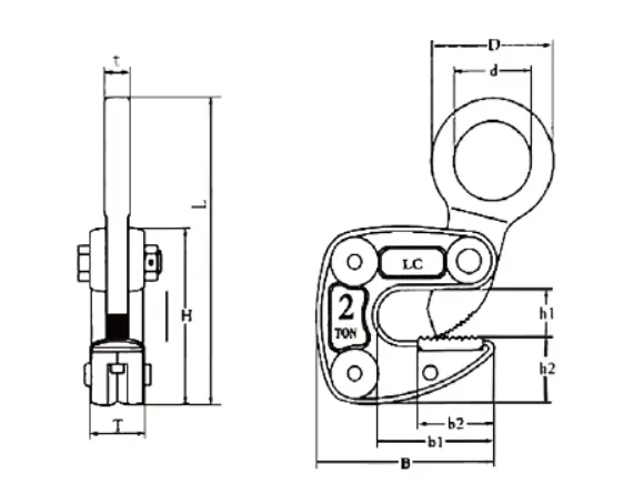HLC Horizontal Lifting Clamp Lifting Eye and Product Details