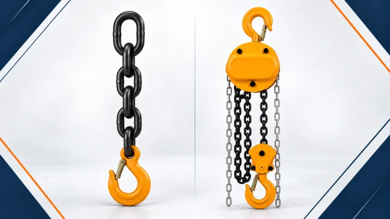 Grade 80 lifting chain compared with calibrated hoist load chain