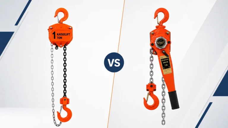 Manual chain hoist and lever hoist comparison