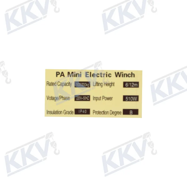 HGS-B Mini Electric Wire Rope Hoist - view 7
